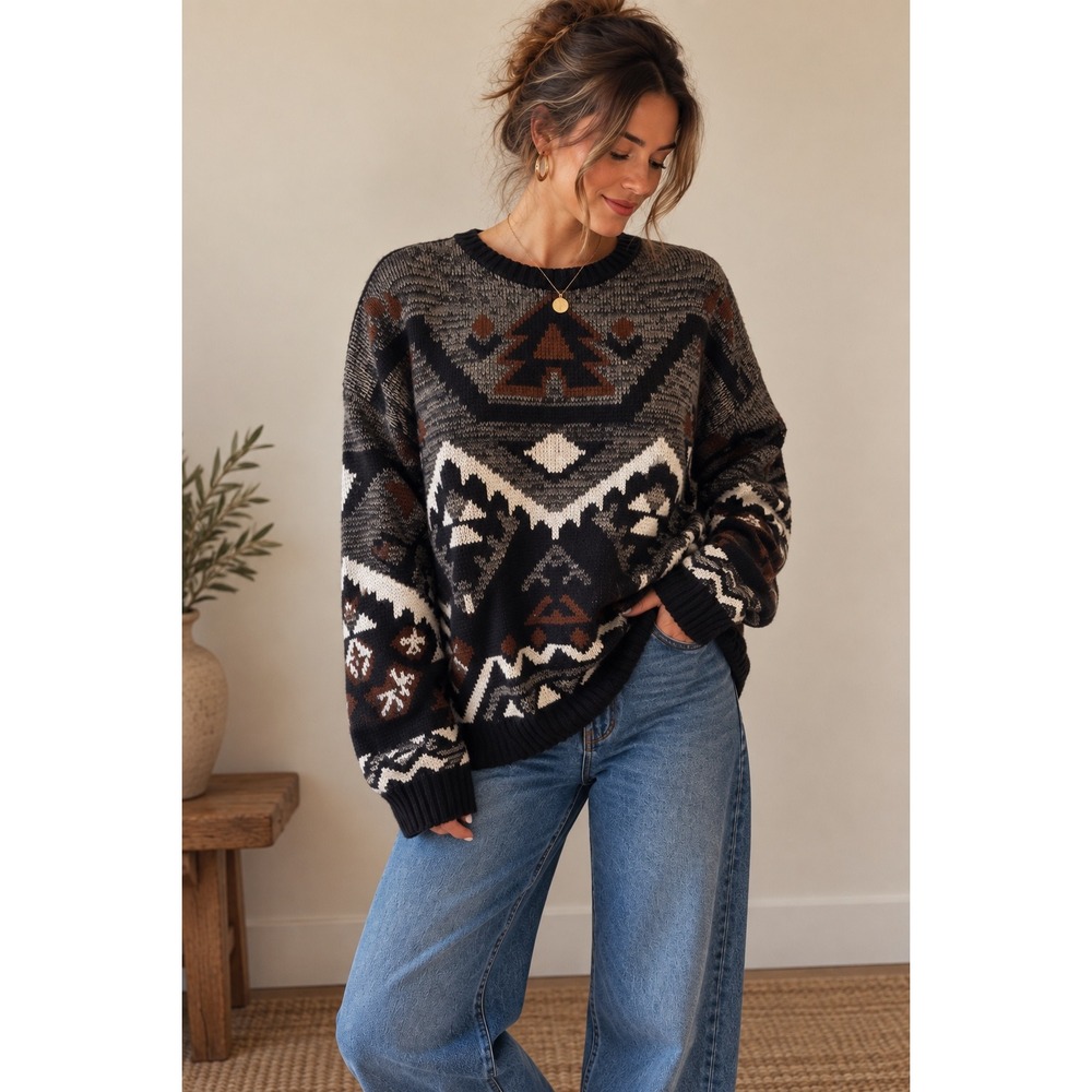 Vintage Jonathan Bryan x Jack Fraser Scenic Knit Sweater – Size L